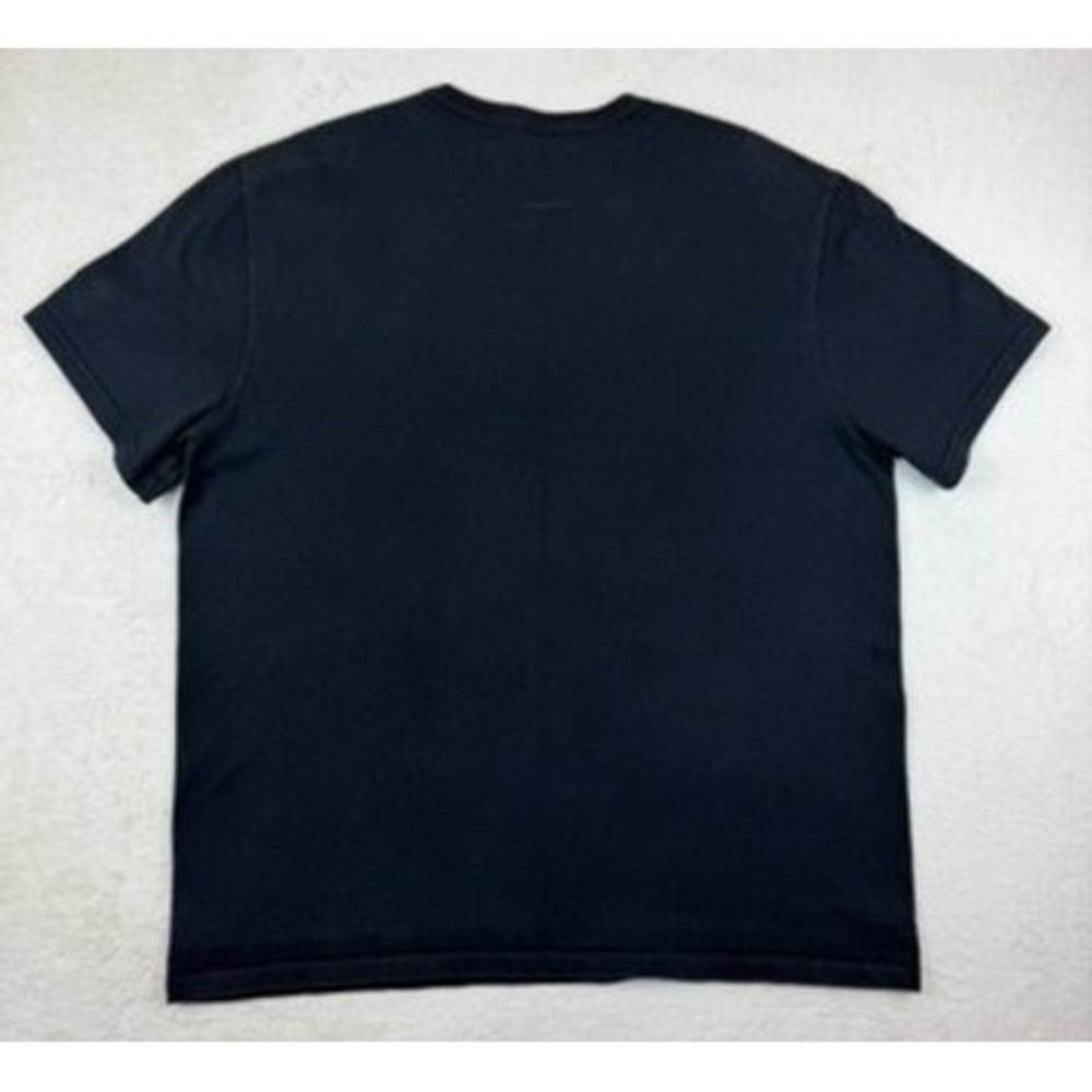 VINTAGE Champion Mens XL Big Logo‎ Embroidered T-Shirt Faded Black Short Sleeve - Picture 2 of 12